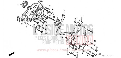 LEFT COVER CB750F2S de 1995